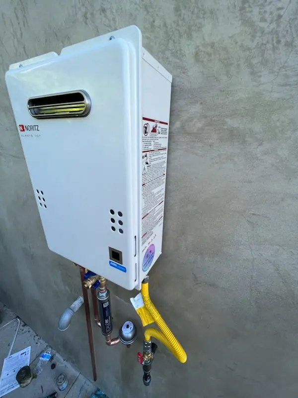 Tankless water heater installation for Virginia Meadows Industrial Park homes